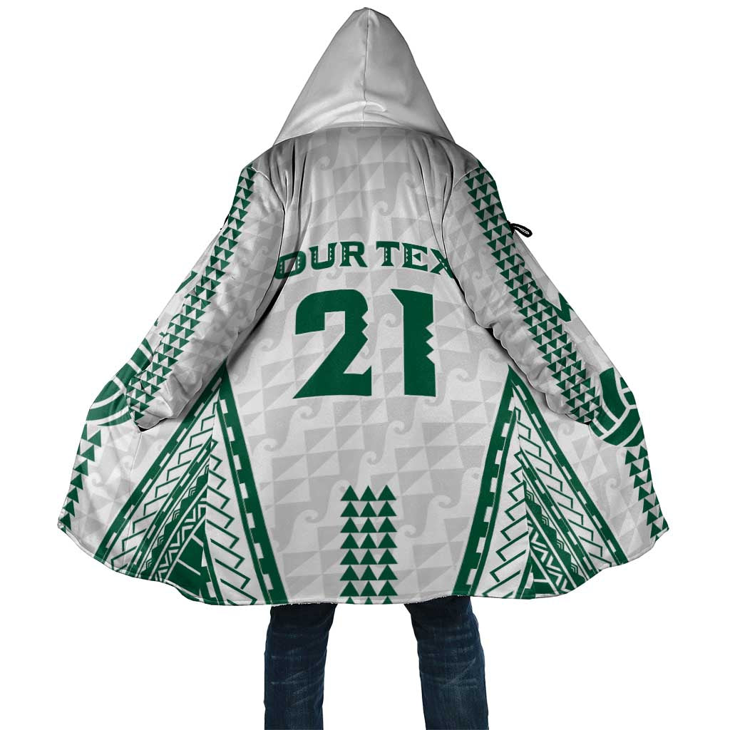 Polynesian Hawaii Volleyball Custom Cloak White Kakau with Map Motif - Polynesian Pride