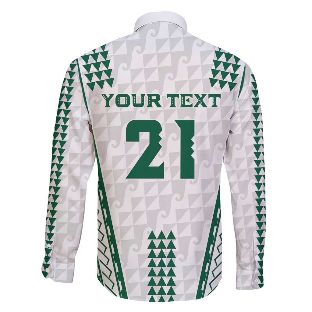 Polynesian Hawaii Volleyball Custom Family Matching Short Sleeve Bodycon Dress and Hawaiian Shirt White Kakau with Map Motif