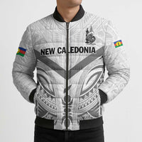 New Caledonia Football Custom Bomber Puffer Jacket Go Champions Les Cagous - Polynesian Pride