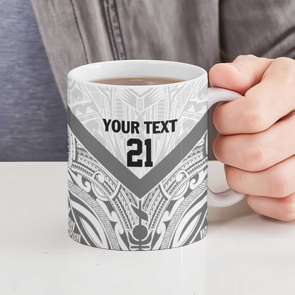 New Caledonia Football Custom Ceramic Mug Go Champions Les Cagous - Polynesian Pride