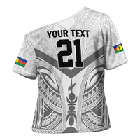 New Caledonia Football Custom Cross Shoulder Shirt Go Champions Les Cagous - Polynesian Pride