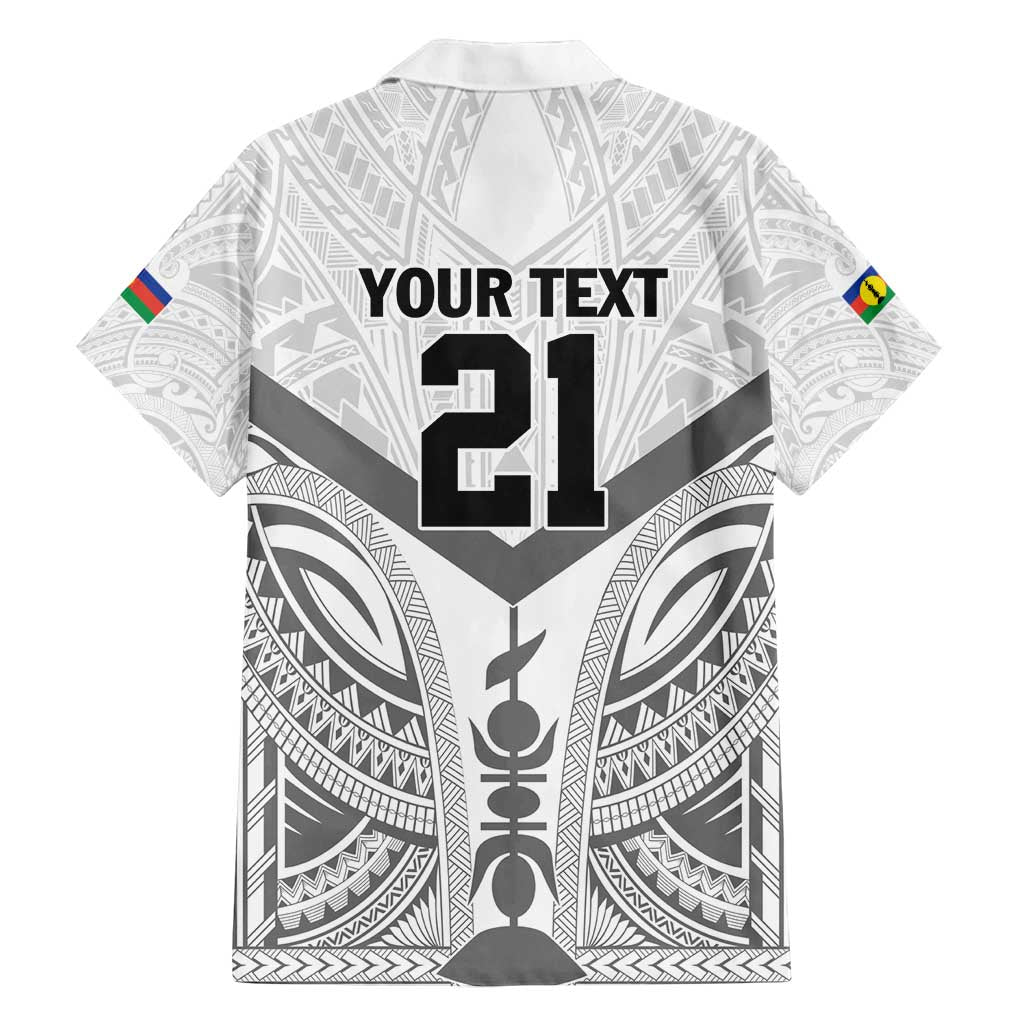 New Caledonia Football Custom Family Matching Puletasi and Hawaiian Shirt Go Champions Les Cagous