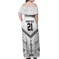 New Caledonia Football Custom Off Shoulder Maxi Dress Go Champions Les Cagous