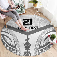 New Caledonia Football Custom Round Carpet Go Champions Les Cagous LT9 - Polynesian Pride