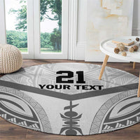 New Caledonia Football Custom Round Carpet Go Champions Les Cagous LT9 - Polynesian Pride