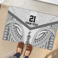 New Caledonia Football Custom Rubber Doormat Go Champions Les Cagous LT9 - Polynesian Pride