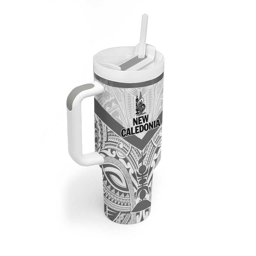 New Caledonia Football Custom Tumbler With Handle Go Champions Les Cagous