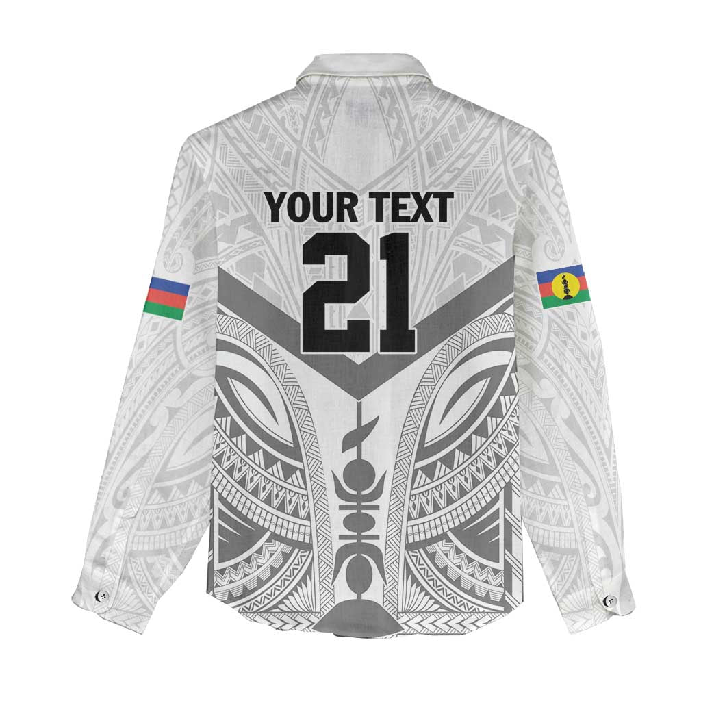 New Caledonia Football Custom Women Casual Shirt Go Champions Les Cagous