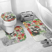Skeleton Love for Valentine’s Day Bathroom Set Polynesian Tribal Love Forever - Polynesian Pride