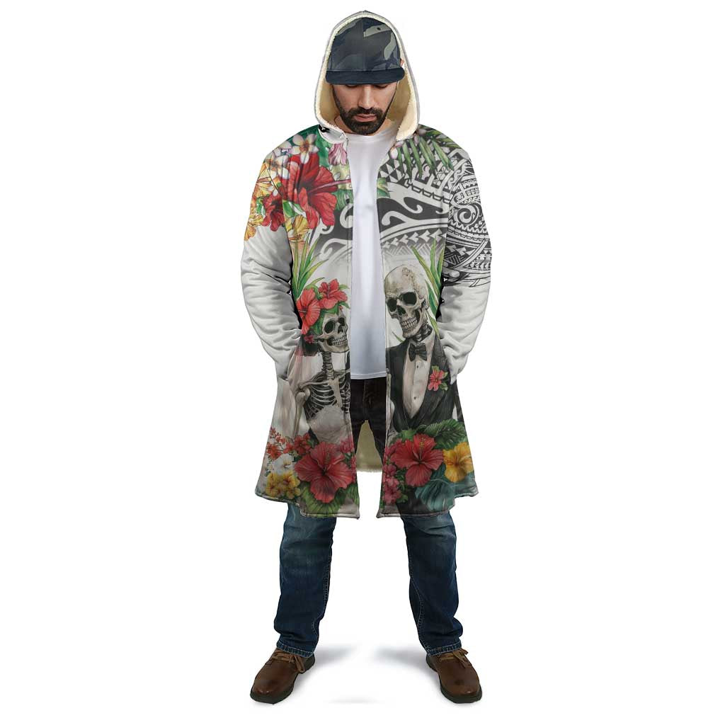 Skeleton Love for Valentine’s Day Cloak Polynesian Tribal Love Forever - Polynesian Pride