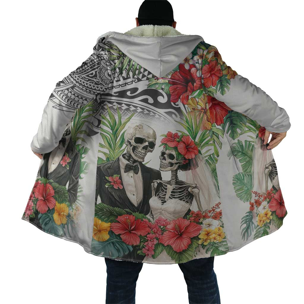 Skeleton Love for Valentine’s Day Cloak Polynesian Tribal Love Forever - Polynesian Pride
