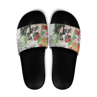 Skeleton Love for Valentine’s Day Slide Sandals Polynesian Tribal Love Forever - Polynesian Pride
