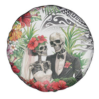 Skeleton Love for Valentine’s Day Spare Tire Cover Polynesian Tribal Love Forever