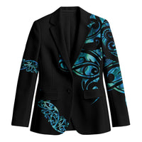 All Black Maori Tribal Tattoo Personalised Blazer Polynesian Style - Polynesian Pride