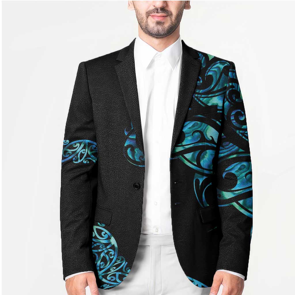 All Black Maori Tribal Tattoo Personalised Blazer Polynesian Style - Polynesian Pride