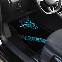 All Black Maori Tribal Tattoo Personalised Car Mats Polynesian Style