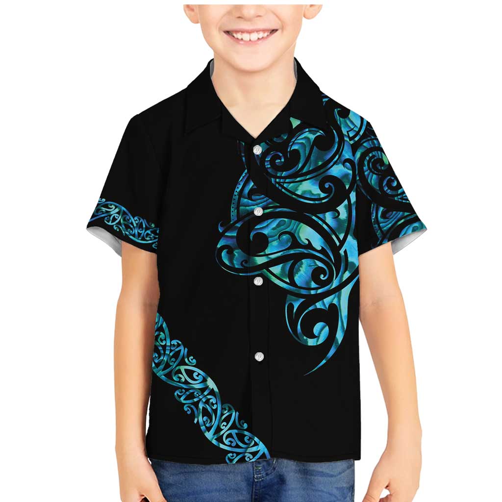 All Black Maori Tribal Tattoo Personalised Family Matching Mermaid Dress and Hawaiian Shirt Polynesian Style