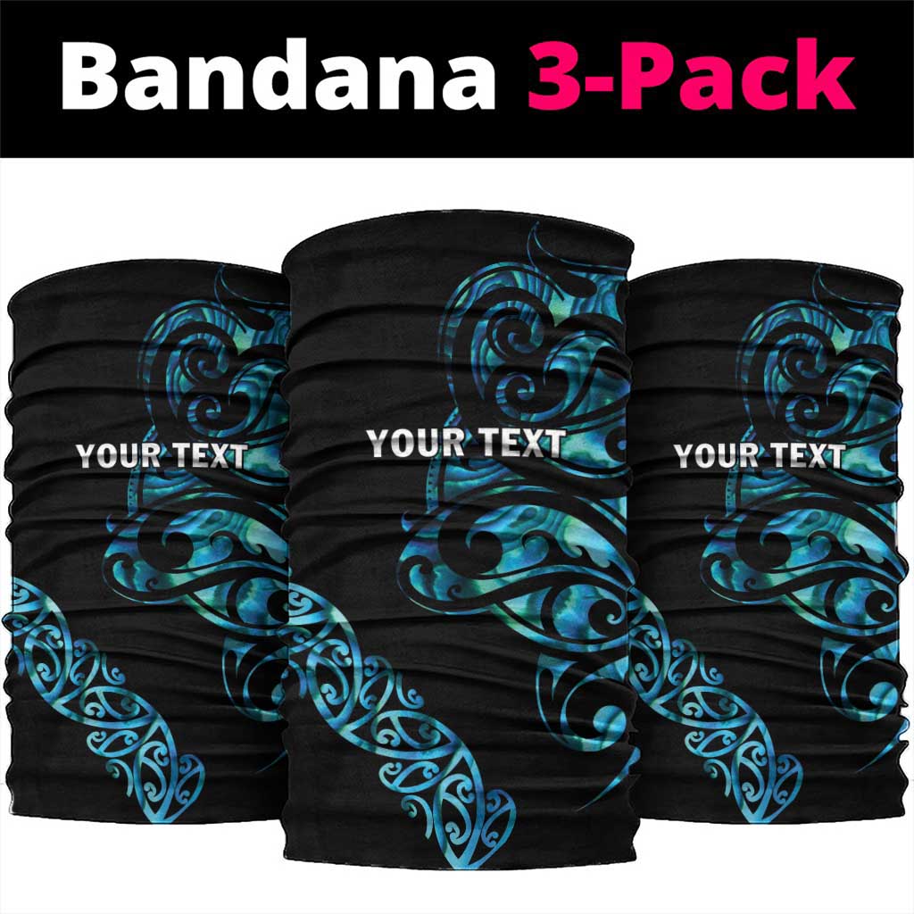 All Black Maori Tribal Tattoo Personalised Neck Gaiter Polynesian Style - Polynesian Pride
