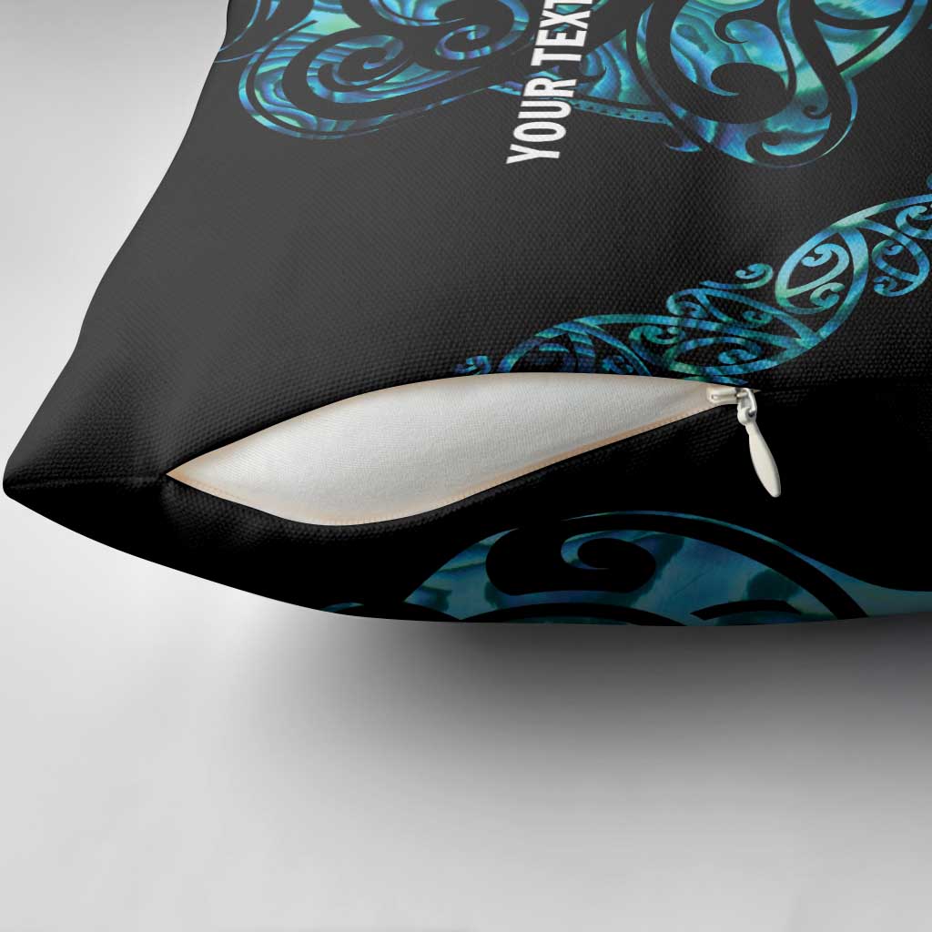 All Black Maori Tribal Tattoo Personalised Pillow Cover Polynesian Style - Polynesian Pride