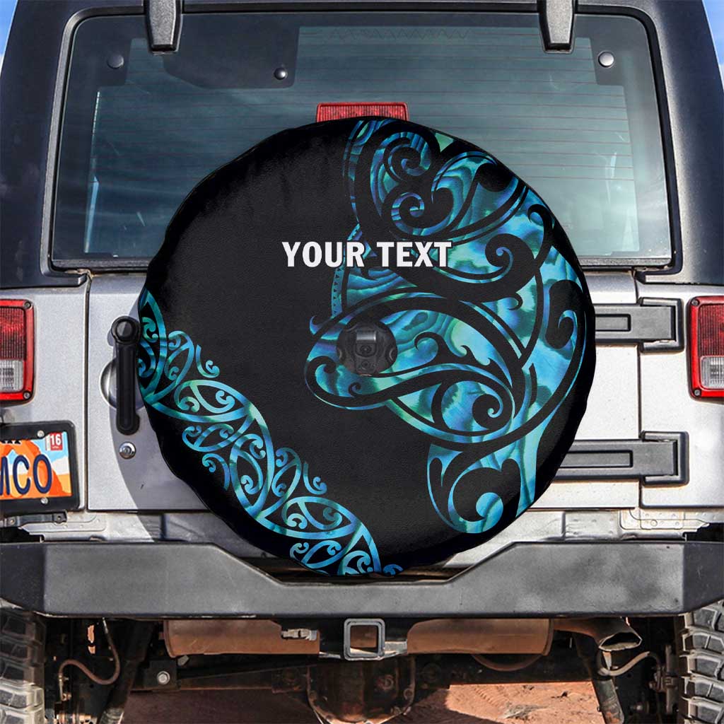 All Black Maori Tribal Tattoo Personalised Spare Tire Cover Polynesian Style