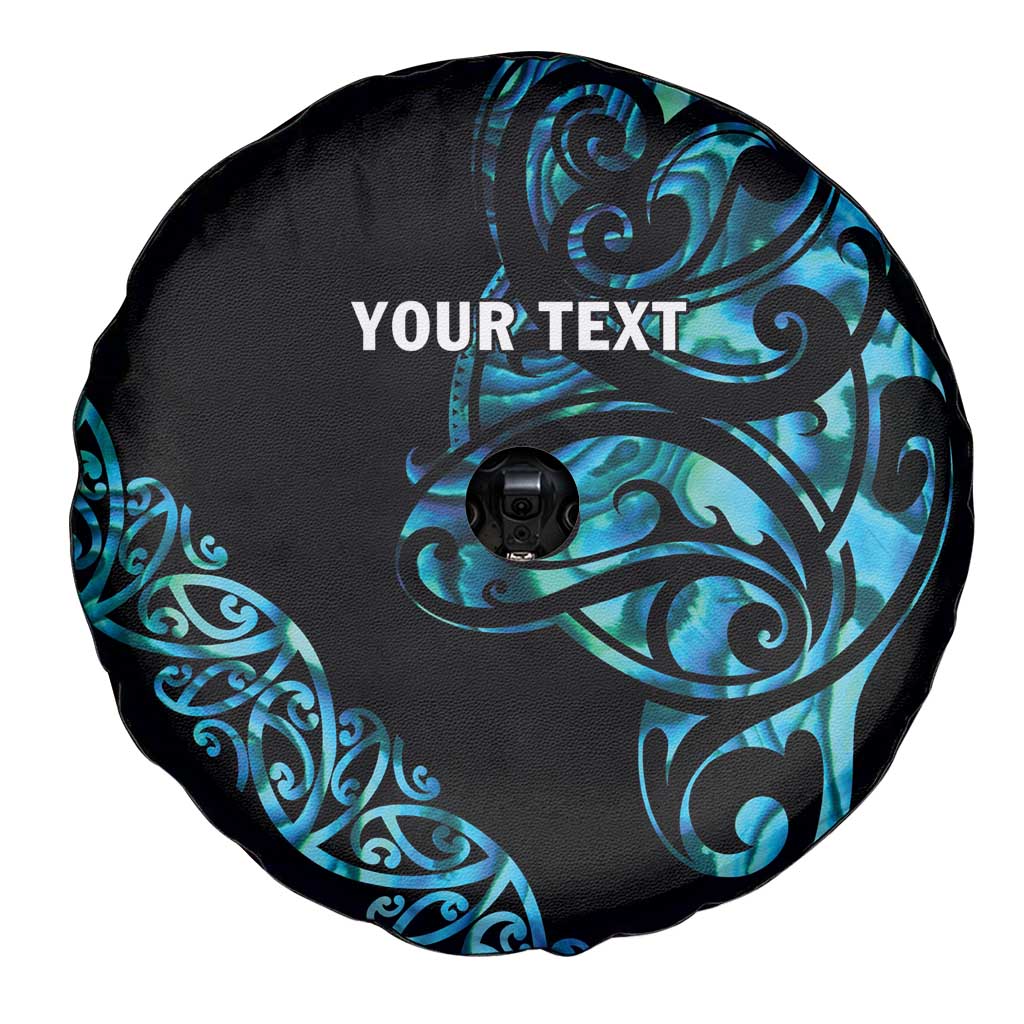 All Black Maori Tribal Tattoo Personalised Spare Tire Cover Polynesian Style