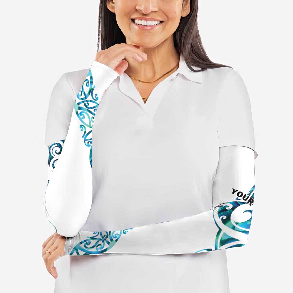 All White Maori Tribal Tattoo Personalised Arm Sleeves Polynesian Style - Polynesian Pride
