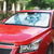 All White Maori Tribal Tattoo Personalised Auto Sun Shade Polynesian Style - Polynesian Pride
