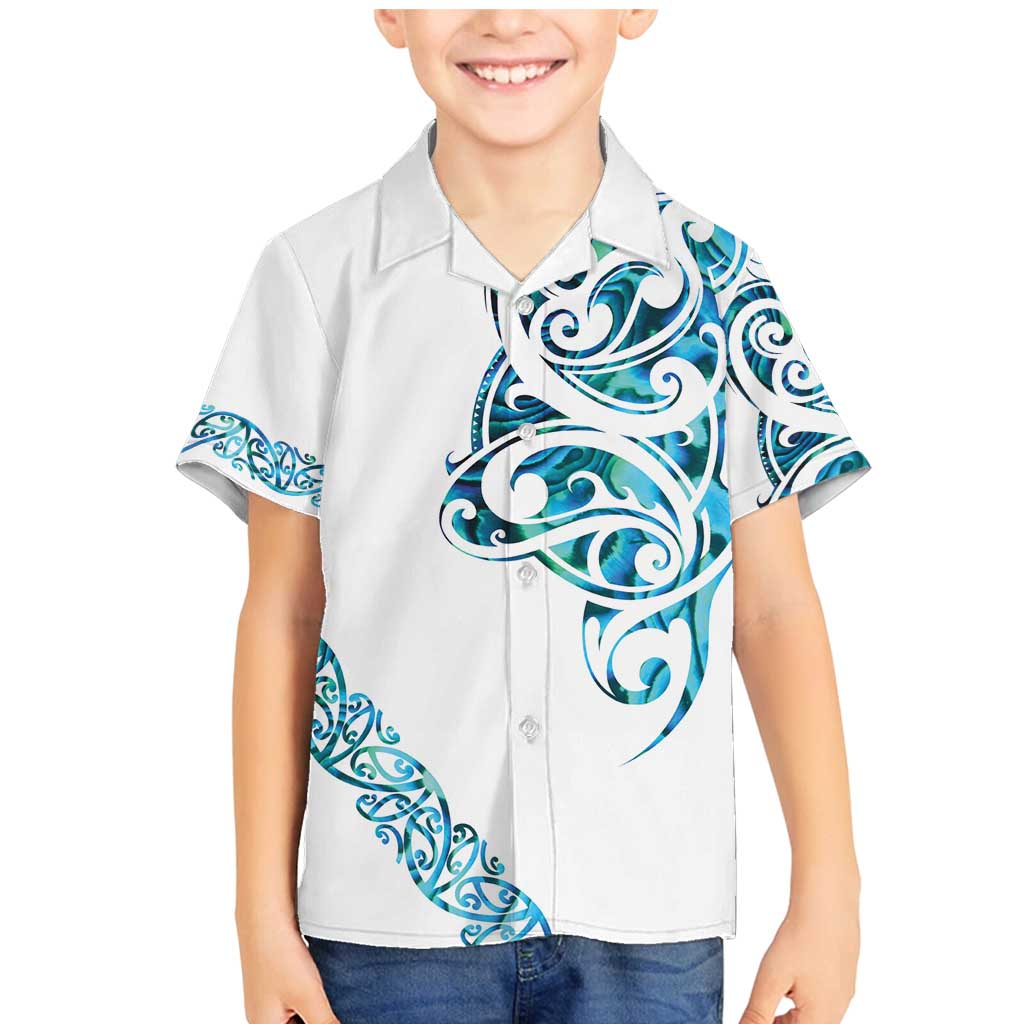 All White Maori Tribal Tattoo Personalised Family Matching Mermaid Dress and Hawaiian Shirt Polynesian Style