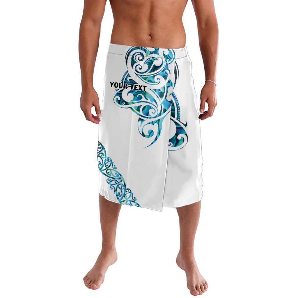 All White Maori Tribal Tattoo Personalised Lavalava Polynesian Style