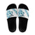 All White Maori Tribal Tattoo Personalised Slide Sandals Polynesian Style - Polynesian Pride