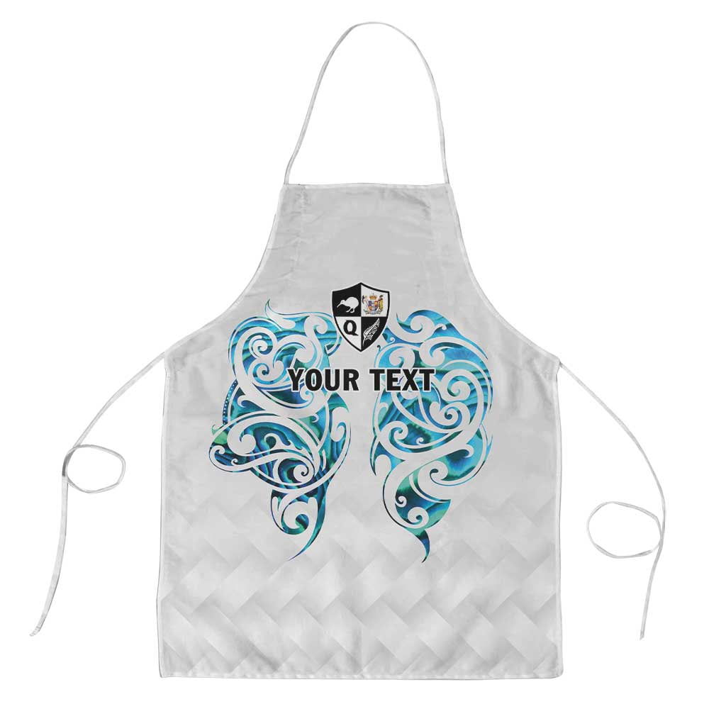 Queensland Maori Kiwi Personalised Apron Ma Kakariki Papua Shell Maori Tribal Tattoo - Polynesian Pride