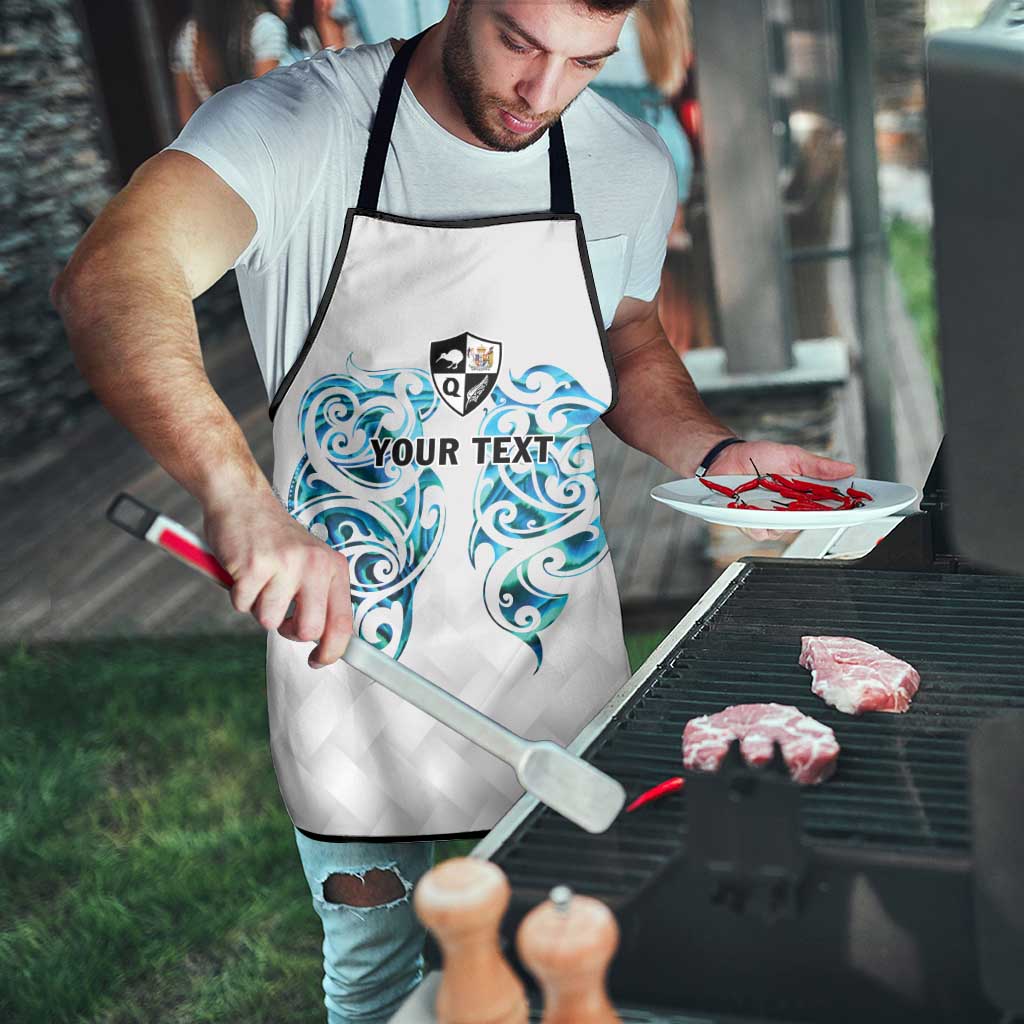 Queensland Maori Kiwi Personalised Apron Ma Kakariki Papua Shell Maori Tribal Tattoo - Polynesian Pride