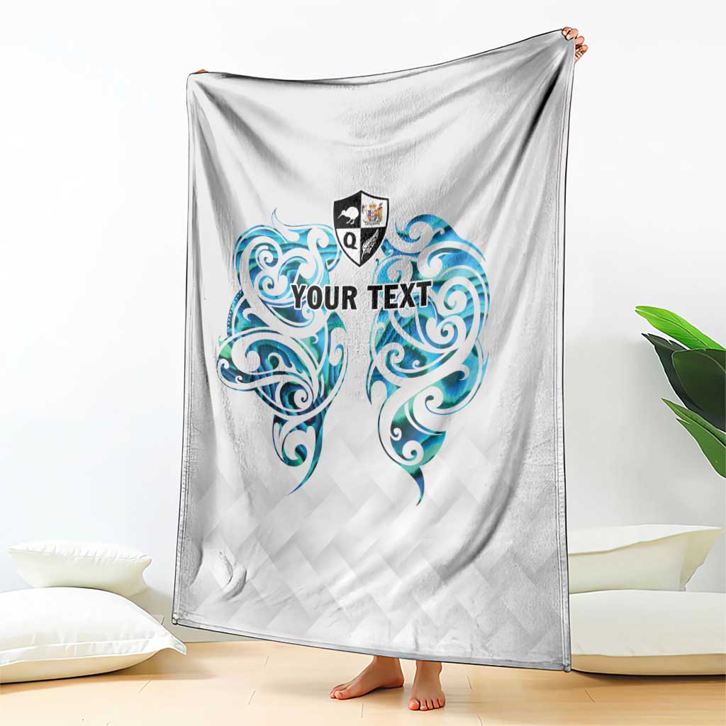Queensland Maori Kiwi Personalised Blanket Ma Kakariki Papua Shell Maori Tribal Tattoo