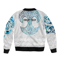 Queensland Maori Kiwi Personalised Bomber Jacket Ma Kakariki Papua Shell Maori Tribal Tattoo