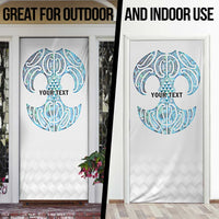 Queensland Maori Kiwi Personalised Door Cover Ma Kakariki Papua Shell Maori Tribal Tattoo - Polynesian Pride