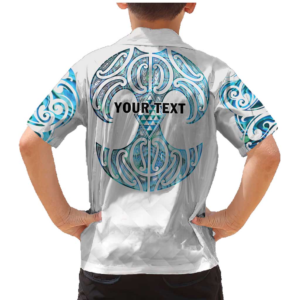 Queensland Maori Kiwi Personalised Family Matching Mermaid Dress and Hawaiian Shirt Ma Kakariki Papua Shell Maori Tribal Tattoo