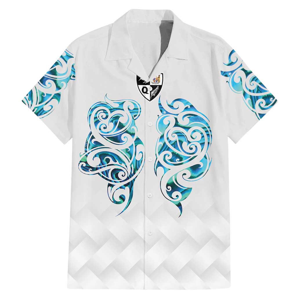 Queensland Maori Kiwi Personalised Family Matching Mermaid Dress and Hawaiian Shirt Ma Kakariki Papua Shell Maori Tribal Tattoo