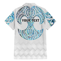 Queensland Maori Kiwi Personalised Family Matching Mermaid Dress and Hawaiian Shirt Ma Kakariki Papua Shell Maori Tribal Tattoo