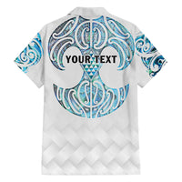 Queensland Maori Kiwi Personalised Family Matching Off The Shoulder Long Sleeve Dress and Hawaiian Shirt Ma Kakariki Papua Shell Maori Tribal Tattoo