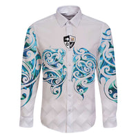 Queensland Maori Kiwi Personalised Family Matching Off Shoulder Maxi Dress and Hawaiian Shirt Ma Kakariki Papua Shell Maori Tribal Tattoo