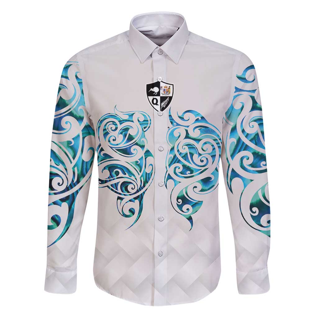 Queensland Maori Kiwi Personalised Family Matching Puletasi and Hawaiian Shirt Ma Kakariki Papua Shell Maori Tribal Tattoo