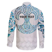 Queensland Maori Kiwi Personalised Family Matching Puletasi and Hawaiian Shirt Ma Kakariki Papua Shell Maori Tribal Tattoo