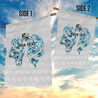 Queensland Maori Kiwi Personalised Garden Flag Ma Kakariki Papua Shell Maori Tribal Tattoo