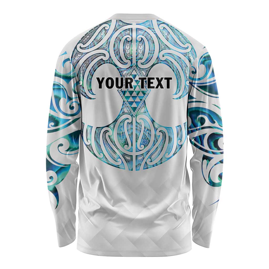 Queensland Maori Kiwi Personalised Long Sleeve Shirt Ma Kakariki Papua Shell Maori Tribal Tattoo