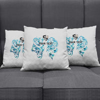 Queensland Maori Kiwi Personalised Pillow Cover Ma Kakariki Papua Shell Maori Tribal Tattoo - Polynesian Pride