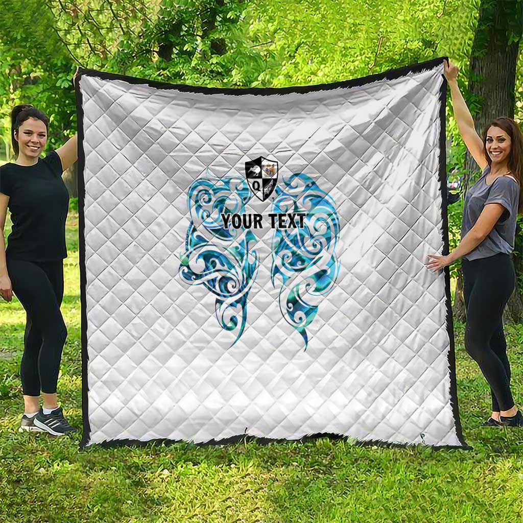 Queensland Maori Kiwi Personalised Quilt Ma Kakariki Papua Shell Maori Tribal Tattoo