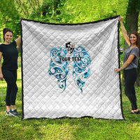 Queensland Maori Kiwi Personalised Quilt Ma Kakariki Papua Shell Maori Tribal Tattoo