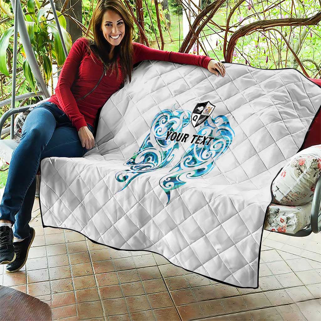 Queensland Maori Kiwi Personalised Quilt Ma Kakariki Papua Shell Maori Tribal Tattoo