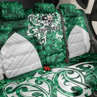 Queensland Maori Kiwi Personalised Back Car Seat Cover Kikirangi Papua Shell Maori Tribal Tattoo