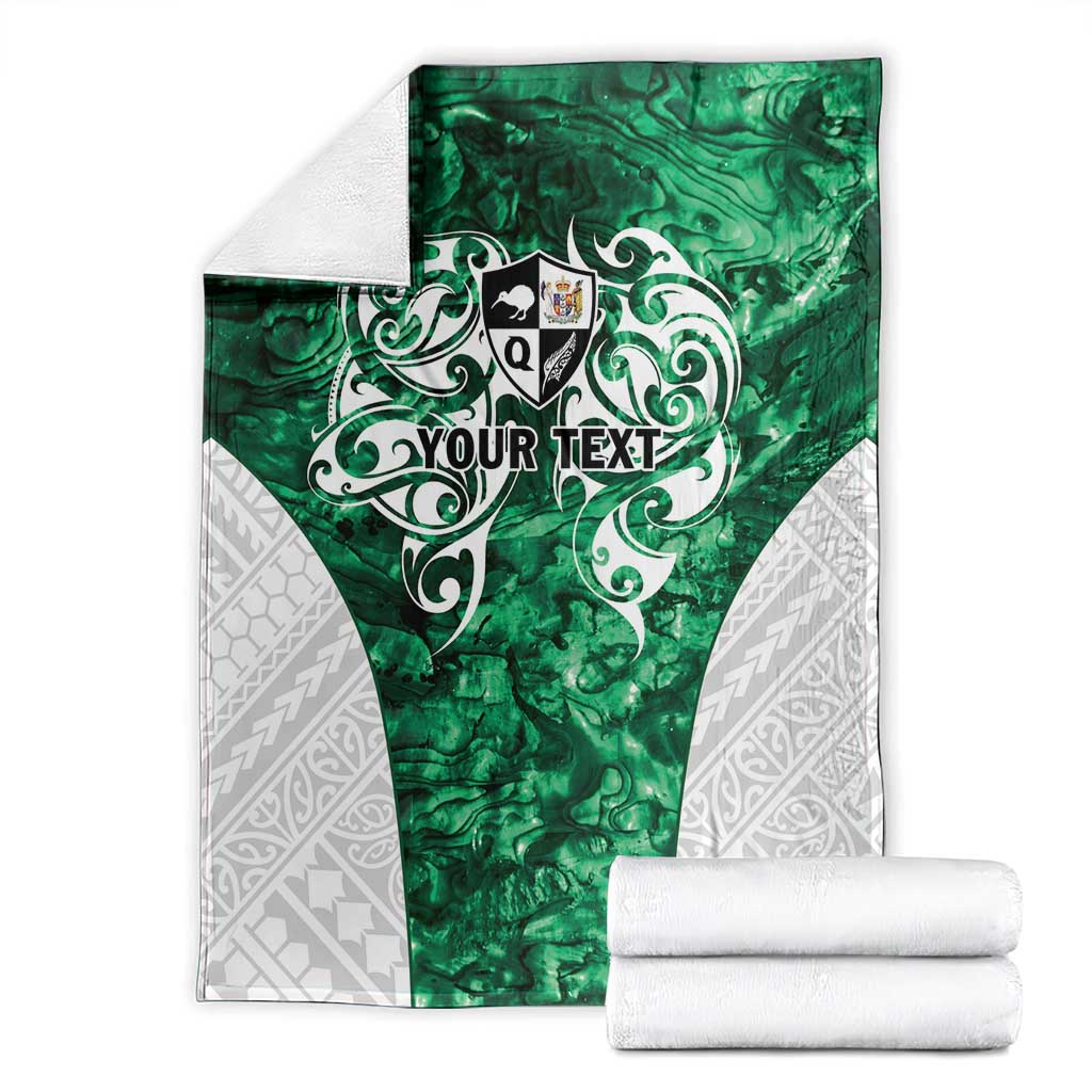 Queensland Maori Kiwi Personalised Blanket Kikirangi Papua Shell Maori Tribal Tattoo